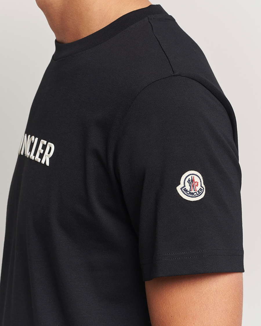 Homme | T-shirts | Moncler | Lettering T-Shirt Black
