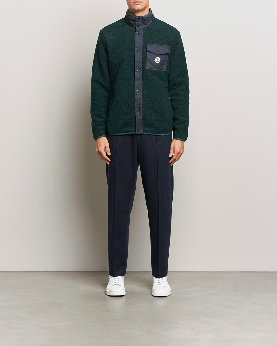 Homme | Pulls Et Tricots | Moncler | Full Zip Pocket Cardigan Navy