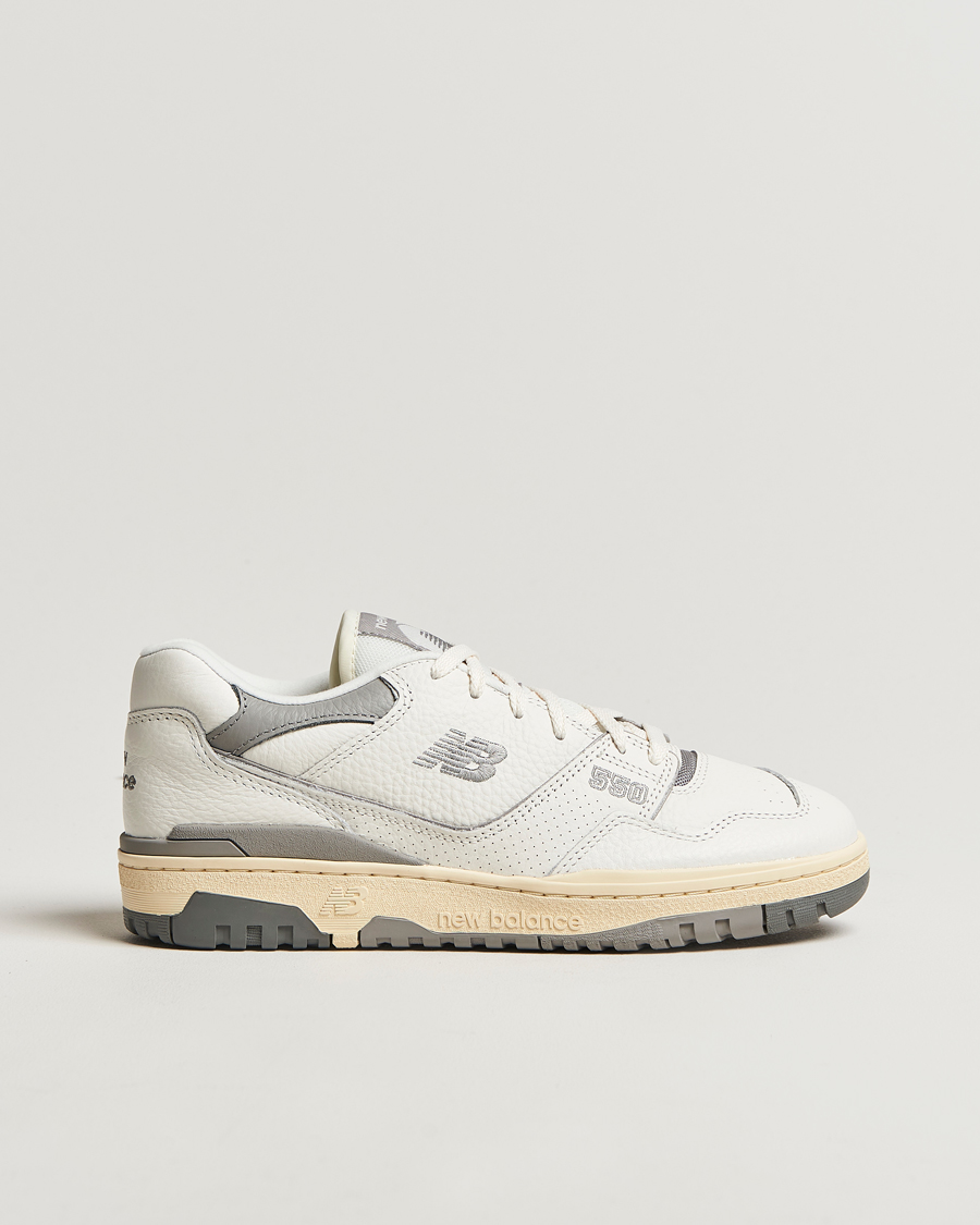 Homme | New Balance 550 Retro Tennis Sneakers White/Grey | New Balance | 550 Retro Tennis Sneakers White/Grey