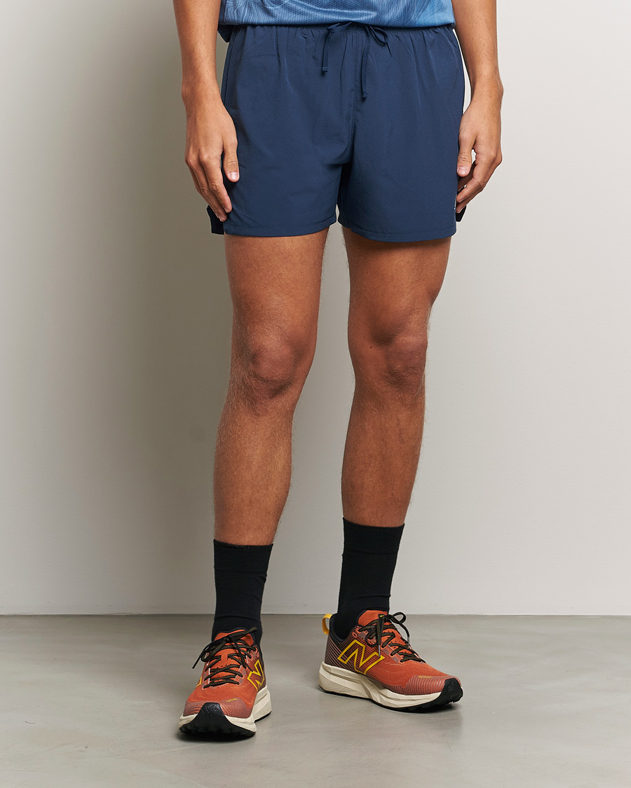 Heren | Korte broek | New Balance Running | Athletics 5 Run Shorts Navy