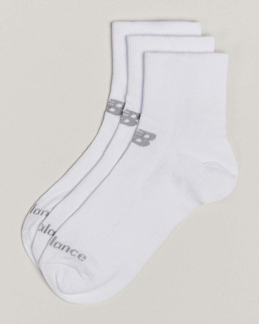 Homme | Accessoires actifs | New Balance Running | 3-Pack Performance Cotton Socks White