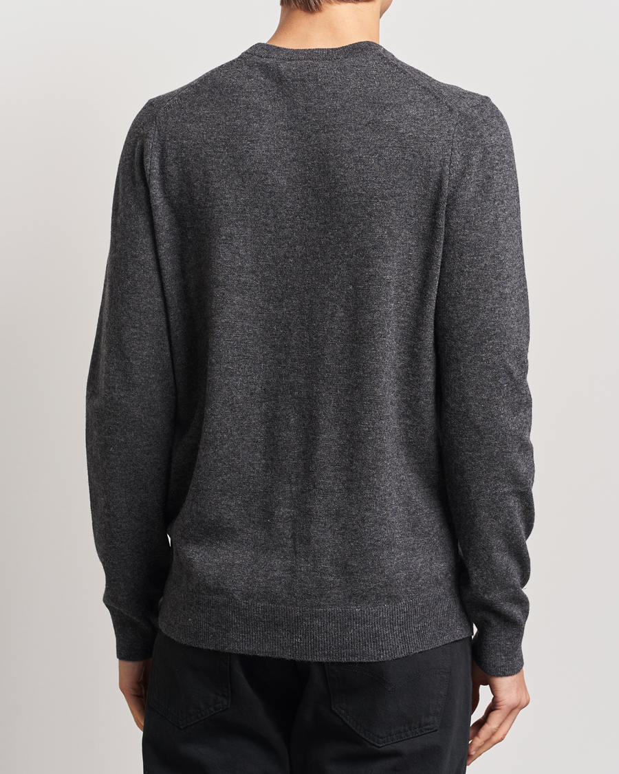 Heren | Truien | Lyle & Scott | Lambswool Crew Neck Pullover Charcoal Marl