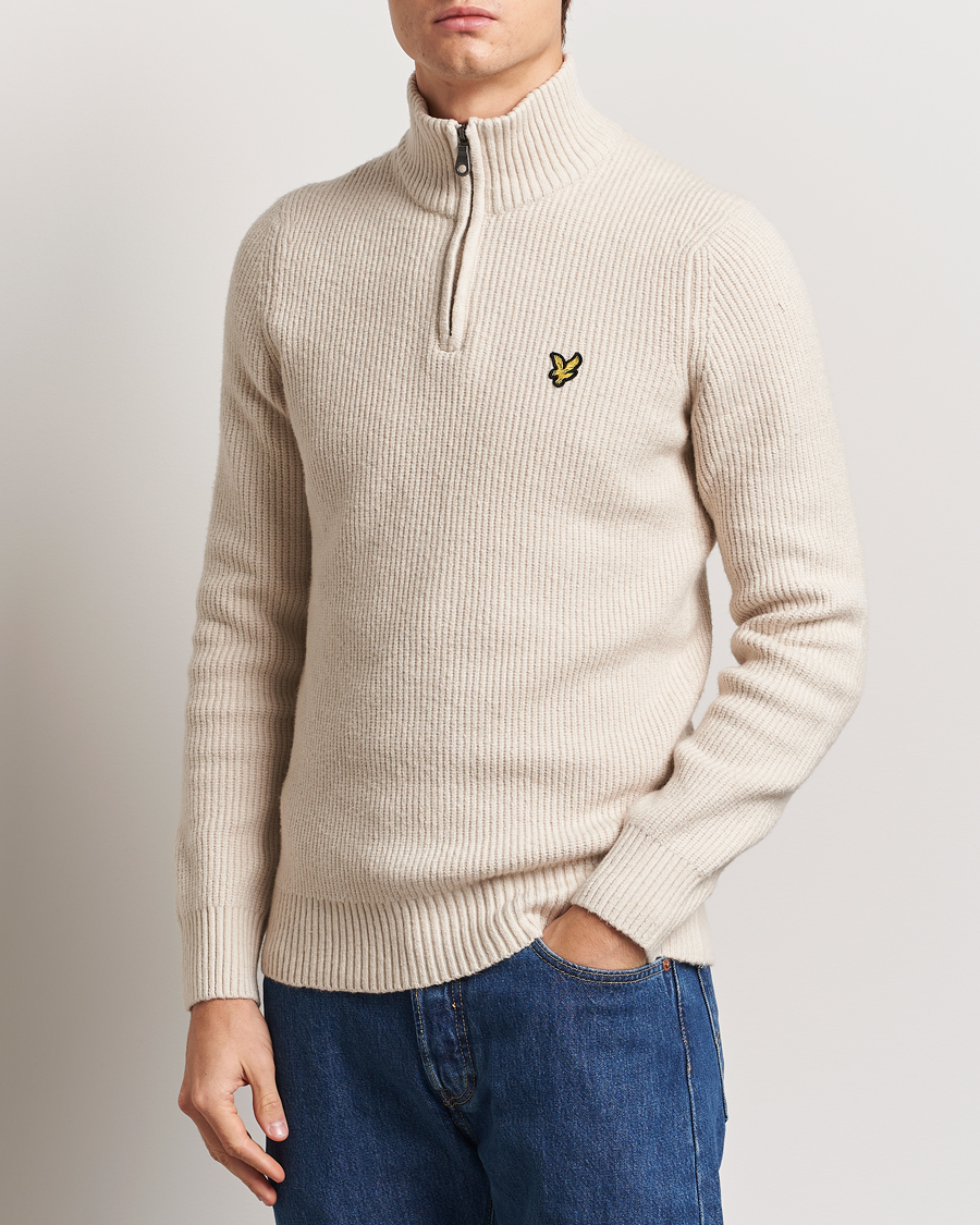 Heren | Truien | Lyle & Scott | Shaker Stitch Half Zip Cove