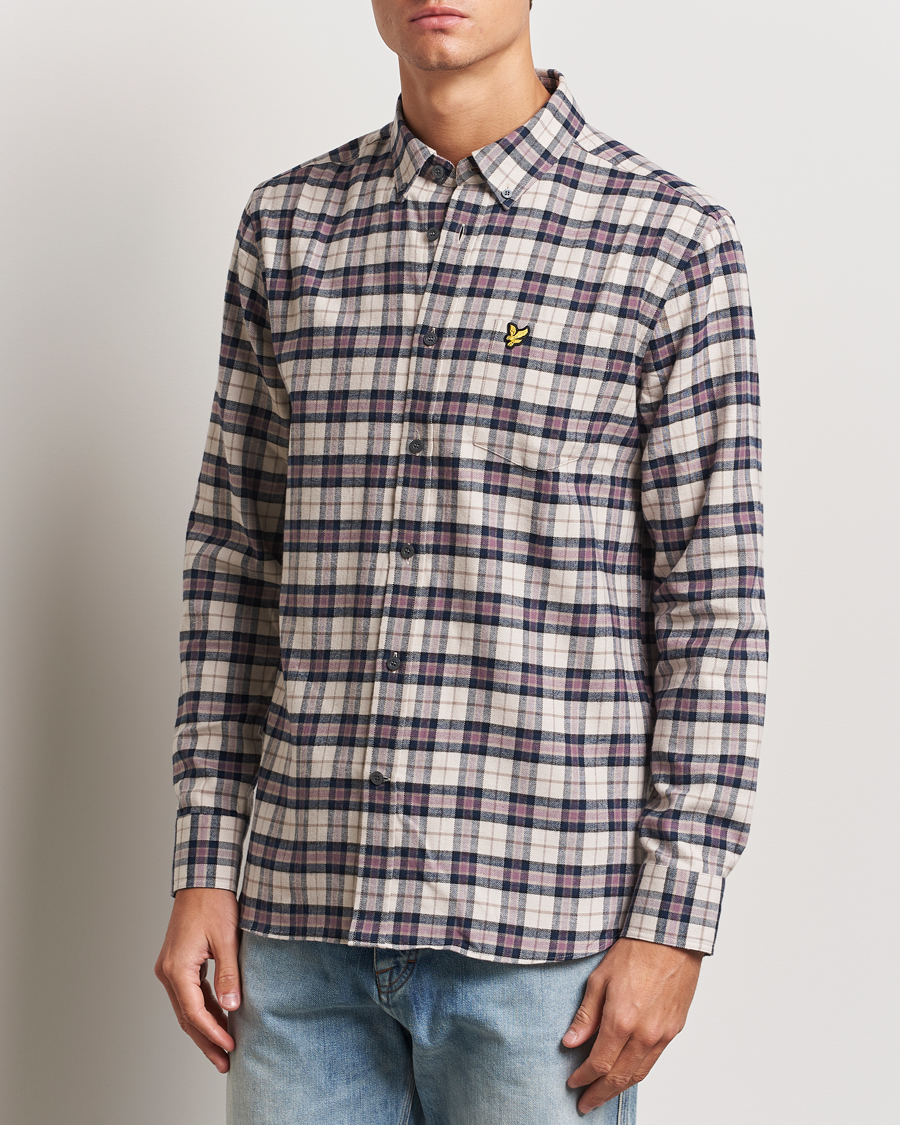 Homme | Chemises | Lyle & Scott | Checked Flannel Shirt Dark Navy
