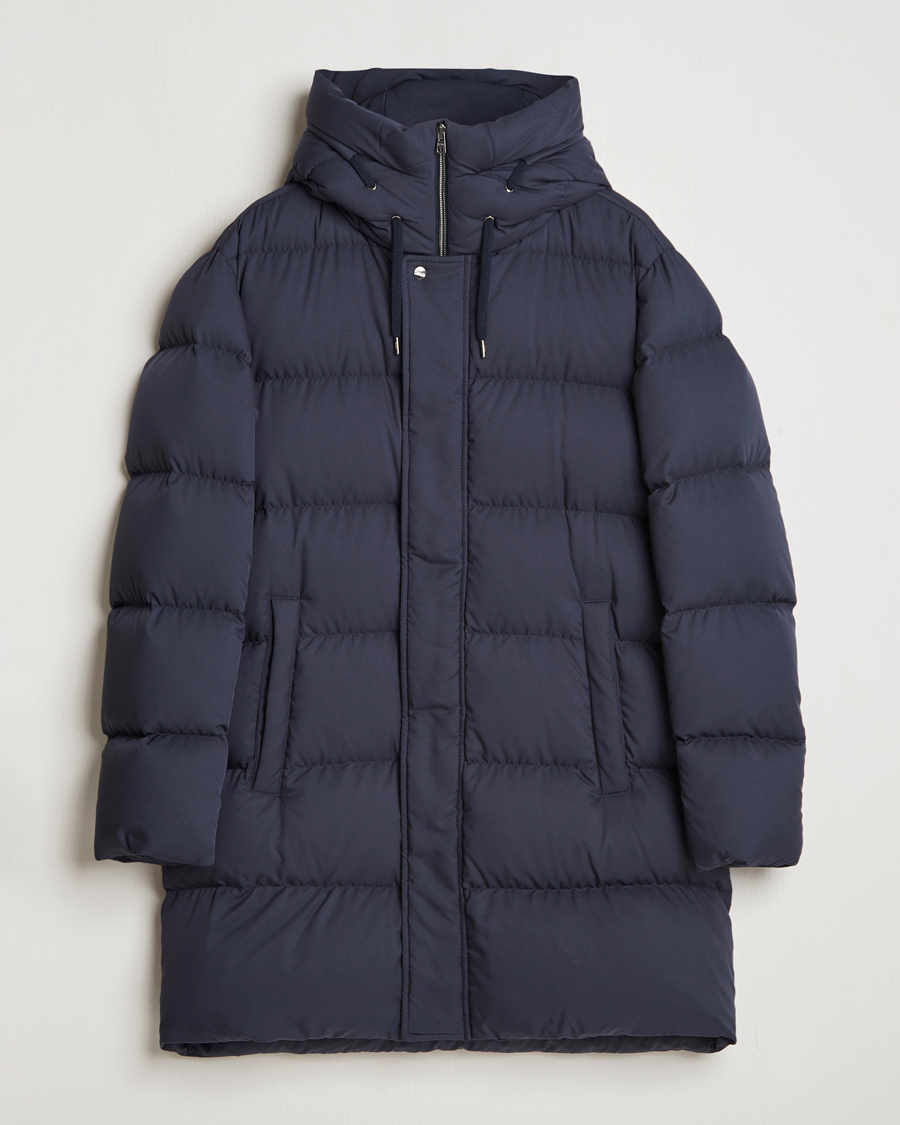 Homme | Manteaux Et Vestes | Herno | Faux Fur Down Parka Navy