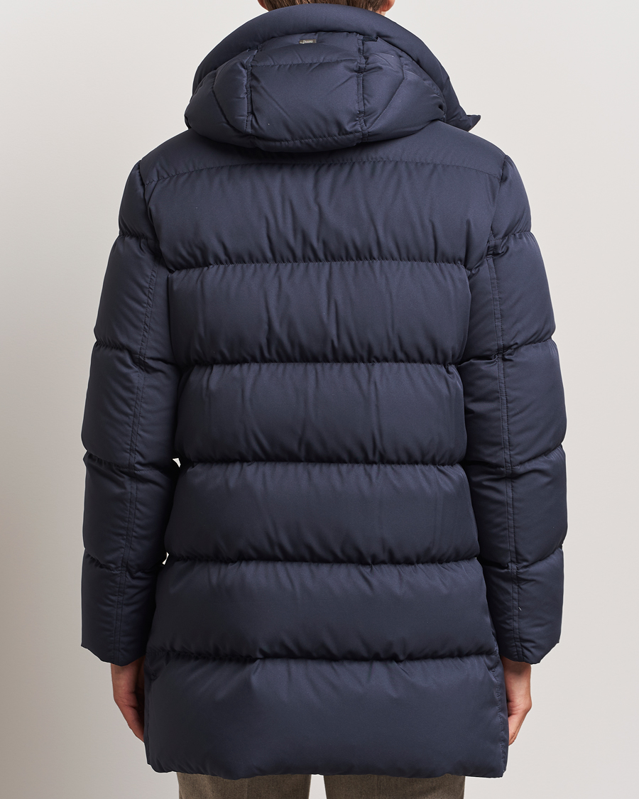 Homme | Manteaux Et Vestes | Herno | Faux Fur Down Parka Navy