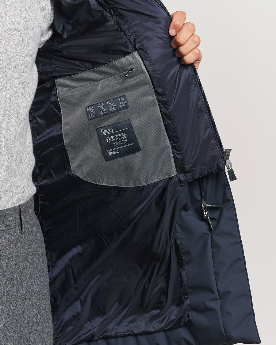 Homme | Manteaux Et Vestes | Herno | Laminar Down Coat Navy