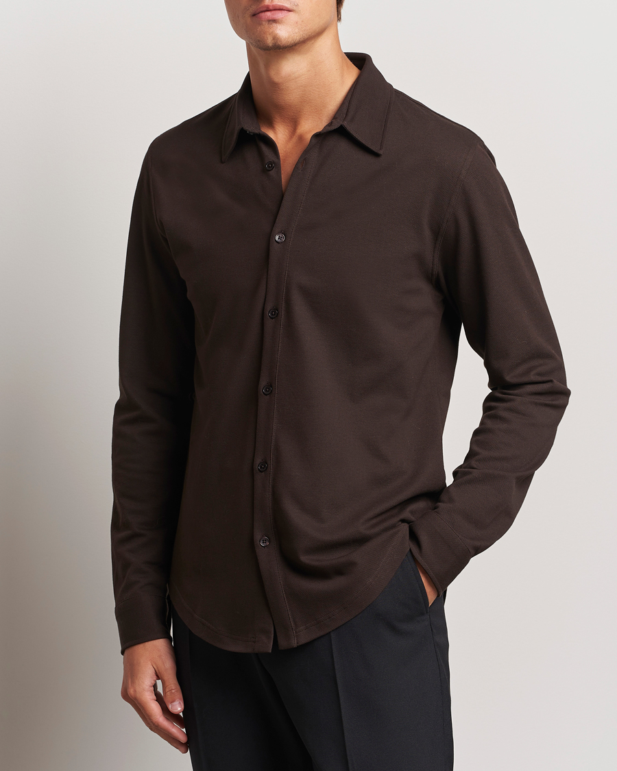 Homme | Chemises | Orlebar Brown | Giles Pique Shirt Truffle