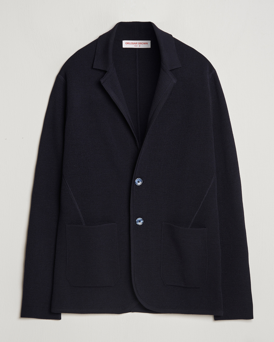Heren | Blazers | Orlebar Brown | Reiner Textured Lightweigt Blazer Night Iris