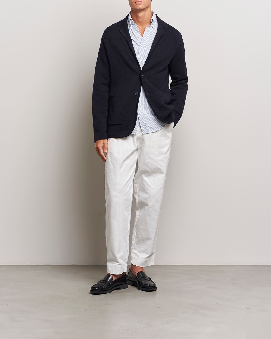 Heren | Blazers | Orlebar Brown | Reiner Textured Lightweigt Blazer Night Iris