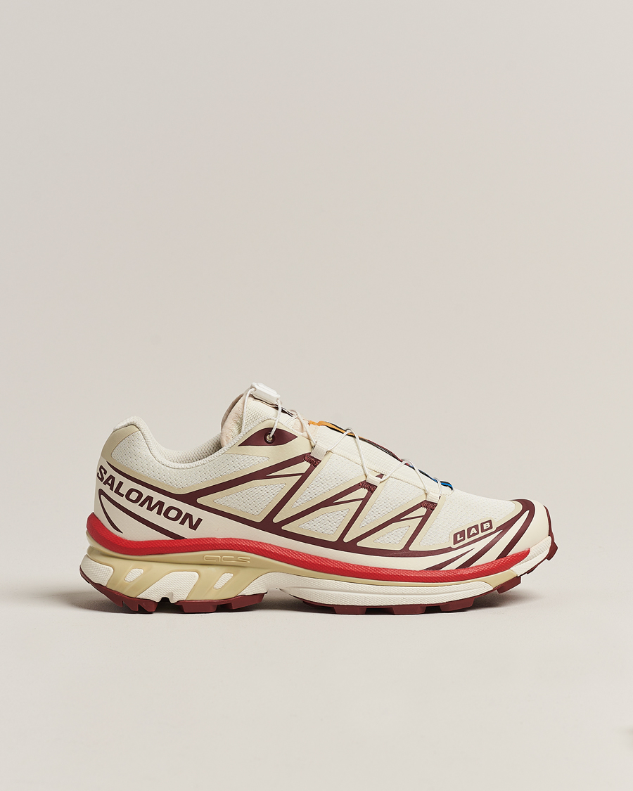 Homme | Salomon XT-6 Sneakers Vanilla Ice/Green Haze | Salomon | XT-6 Sneakers Vanilla Ice/Green Haze