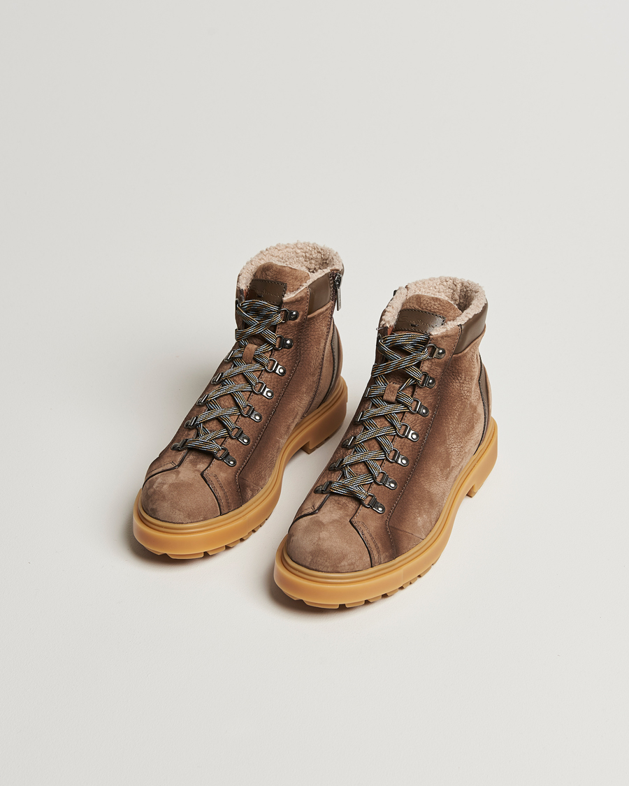 Homme | Santoni St Moritz Winter Boot Brown Nubuck | Santoni | St Moritz Winter Boot Brown Nubuck