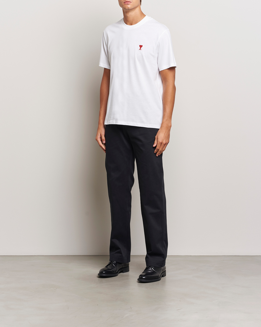 Homme | T-shirts | AMI | Heart Logo T-Shirt White
