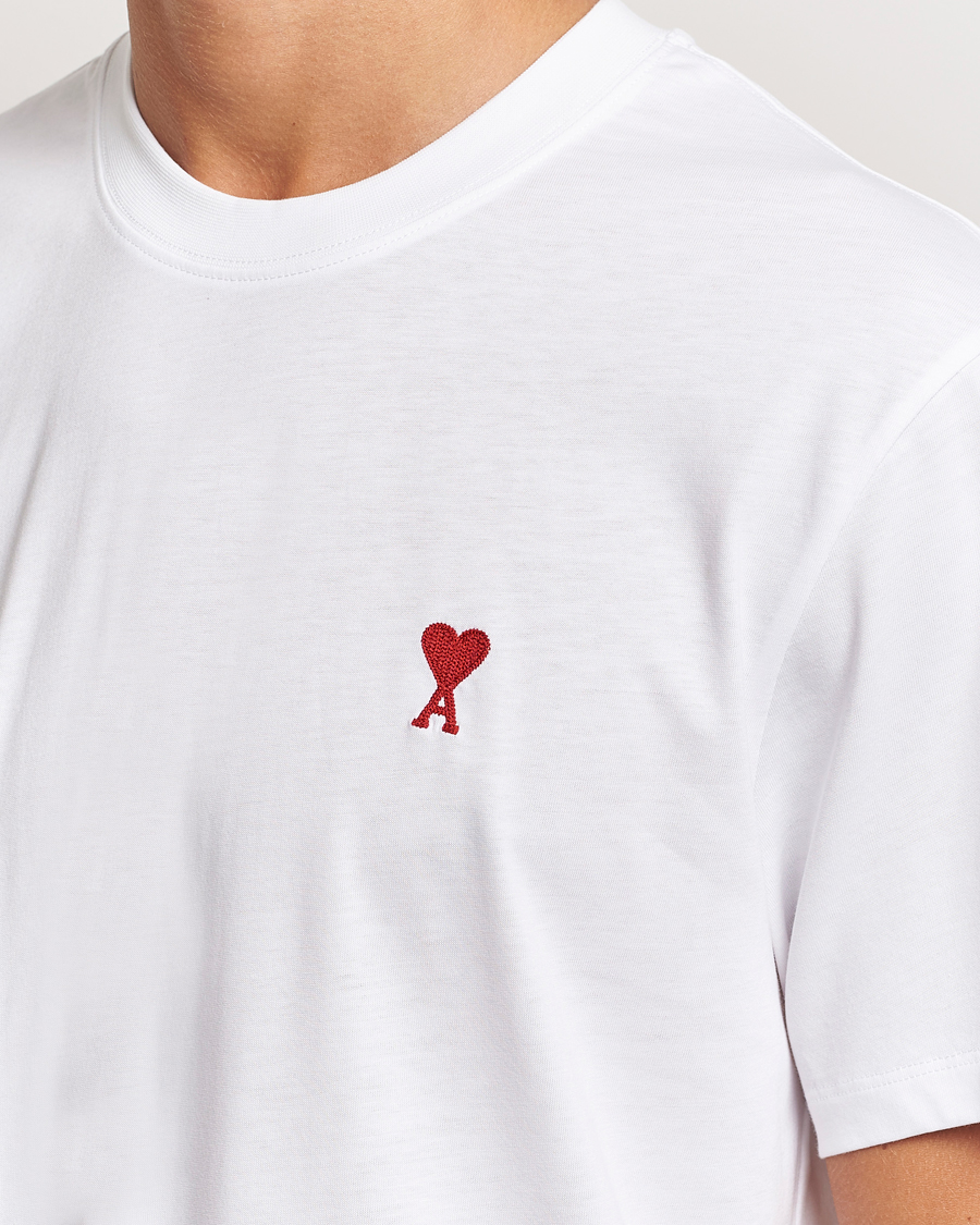 Homme | T-shirts | AMI | Heart Logo T-Shirt White