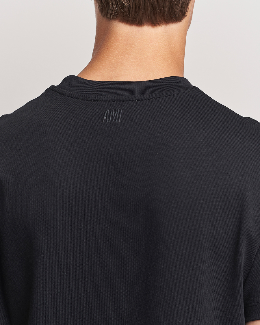 Homme | T-shirts | AMI | Tonal Heart Logo T-Shirt Black
