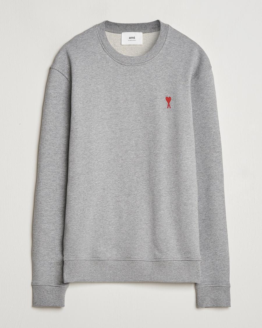Heren | Truien | AMI | Heart Logo Sweatshirt Heather Grey