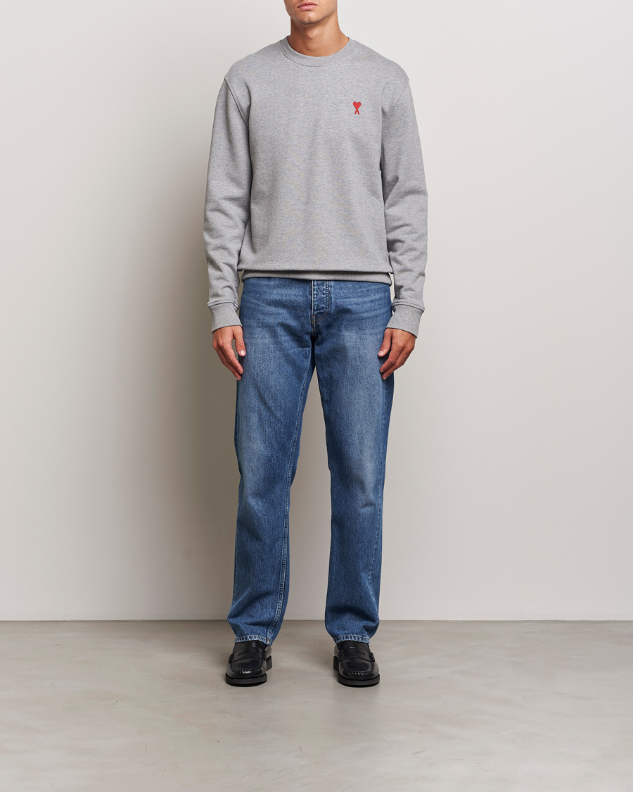 Heren | Truien | AMI | Heart Logo Sweatshirt Heather Grey