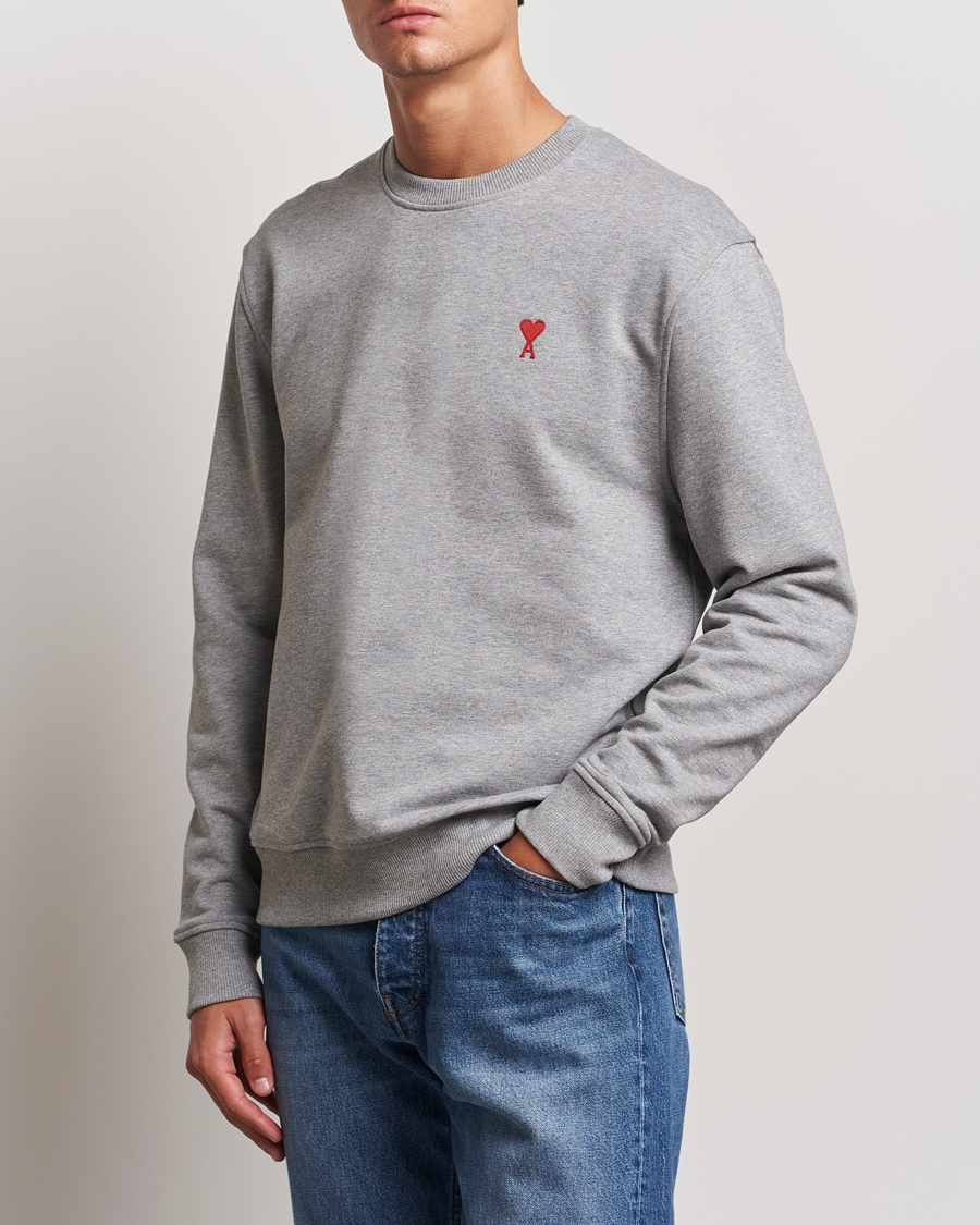 Heren | Truien | AMI | Heart Logo Sweatshirt Heather Grey