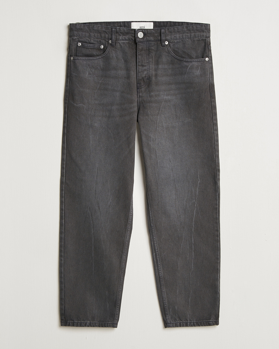 Homme | Jeans | AMI | Tapered Fit Jeans Washed Black