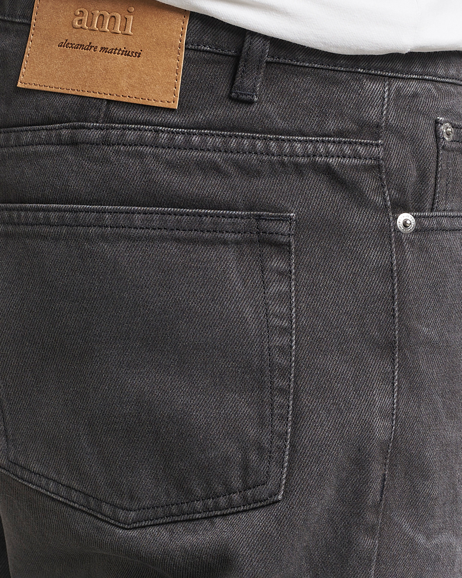 Homme | Jeans | AMI | Tapered Fit Jeans Washed Black