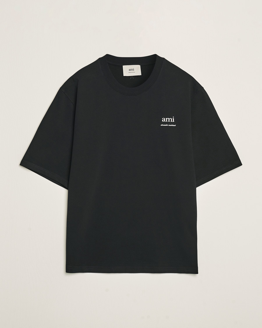 Heren | T-shirts | AMI | Logo T-Shirt Black