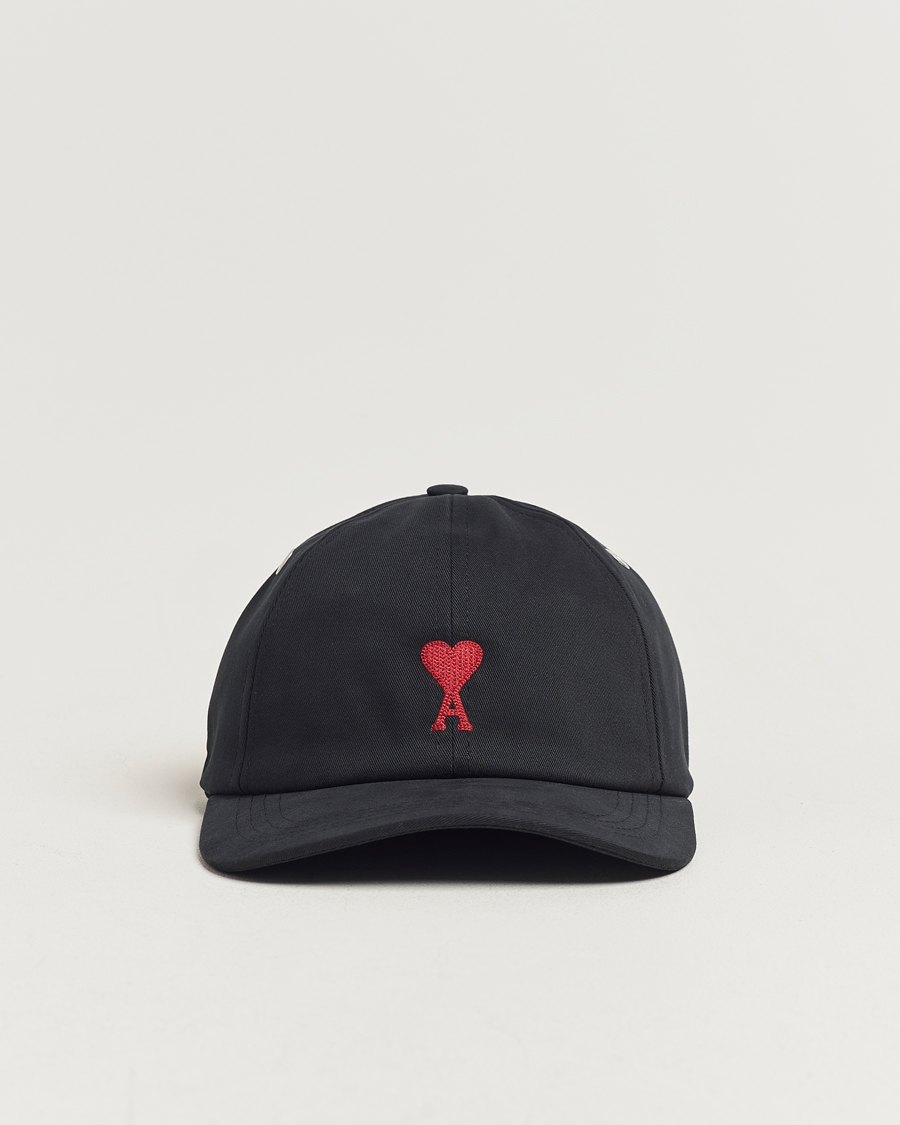 Homme | AMI Heart Logo Cap Black | AMI | Heart Logo Cap Black