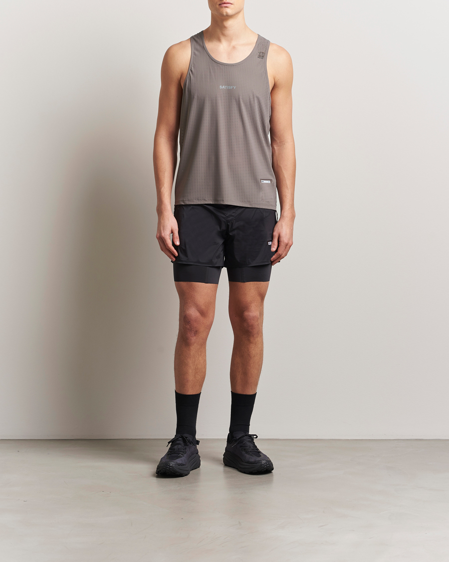 Homme | Shorts | Satisfy | TechSilk 8 Inch Shorts Black