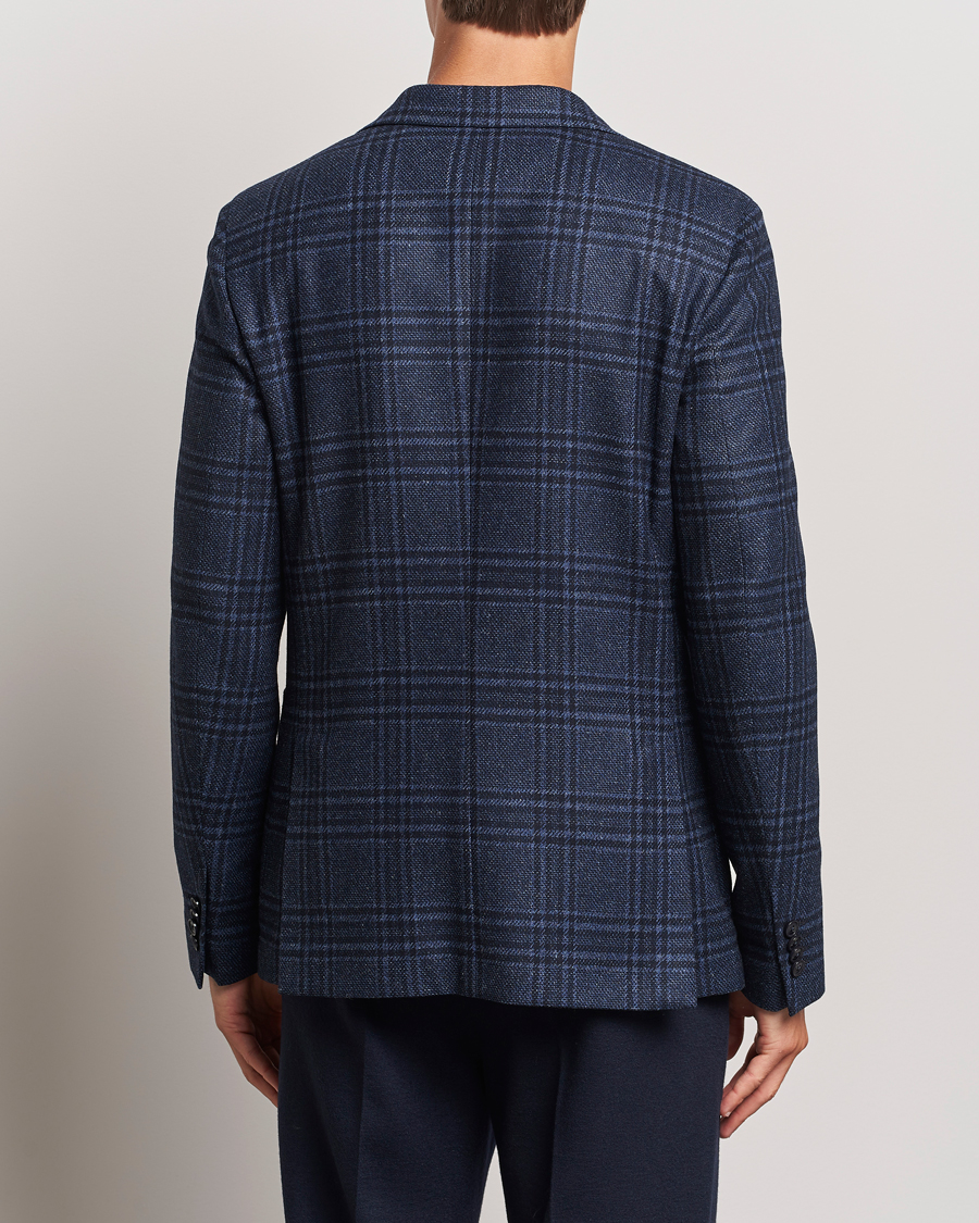 Heren | Blazers | Zegna | Unconstructed Wool/Silk Blazer Navy Check