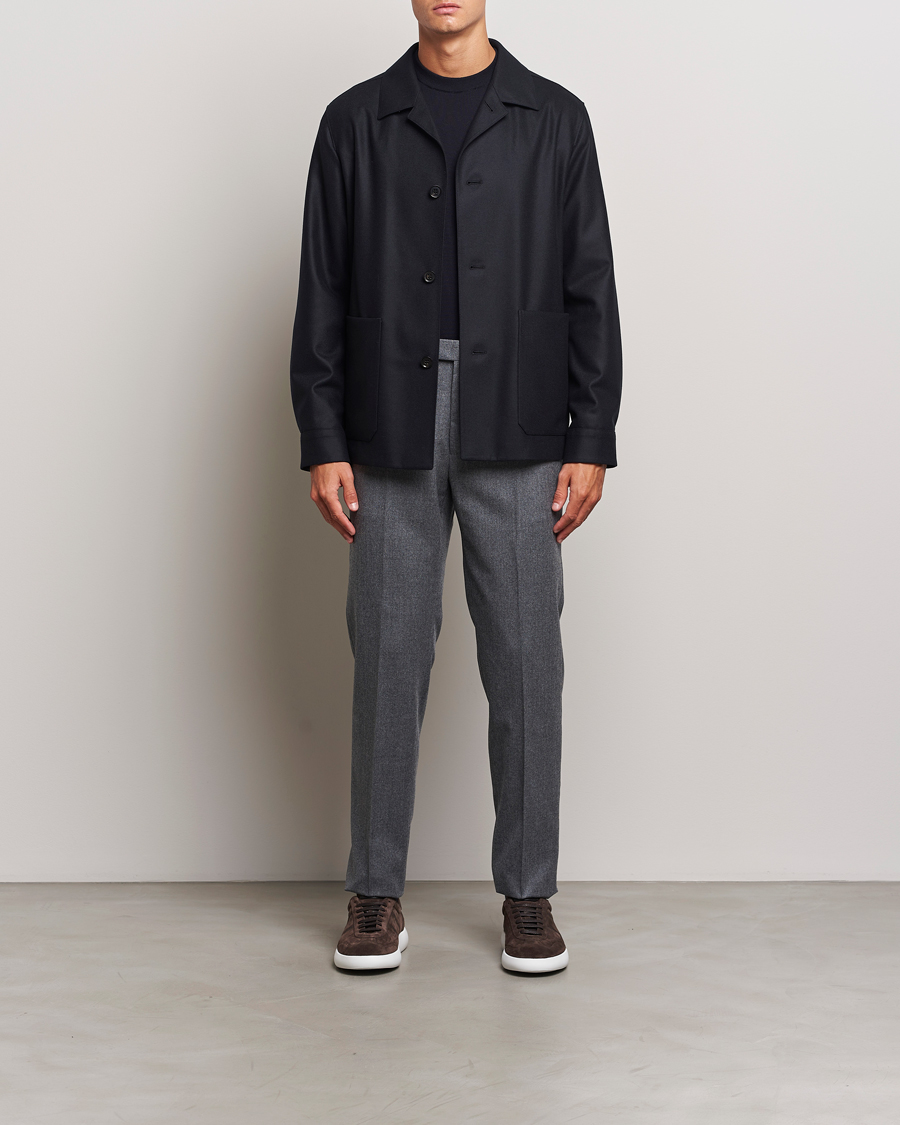 Homme | Manteaux Et Vestes | Zegna | Flannel Chore Jacket Black
