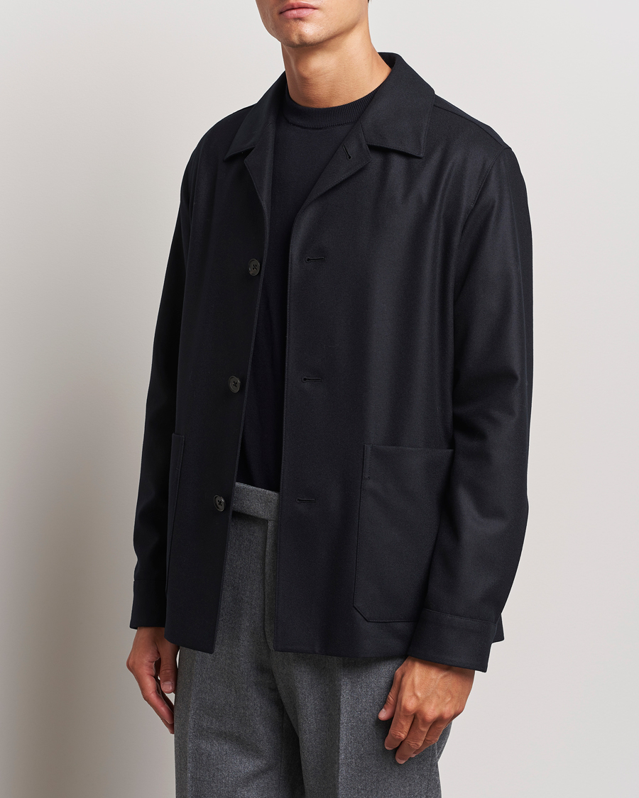 Homme | Manteaux Et Vestes | Zegna | Flannel Chore Jacket Black