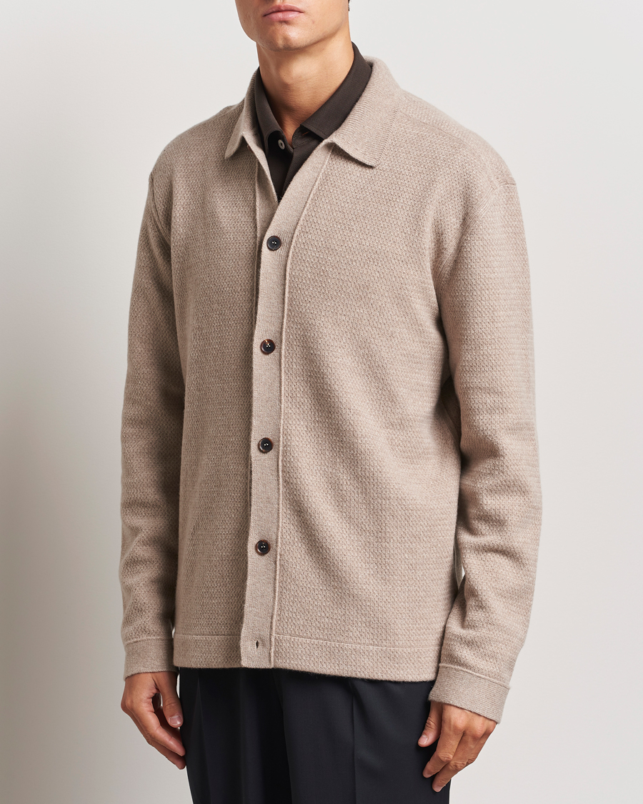 Homme | Pulls Et Tricots | Zegna | Oasi Cashmere Collared Cardigan Beige