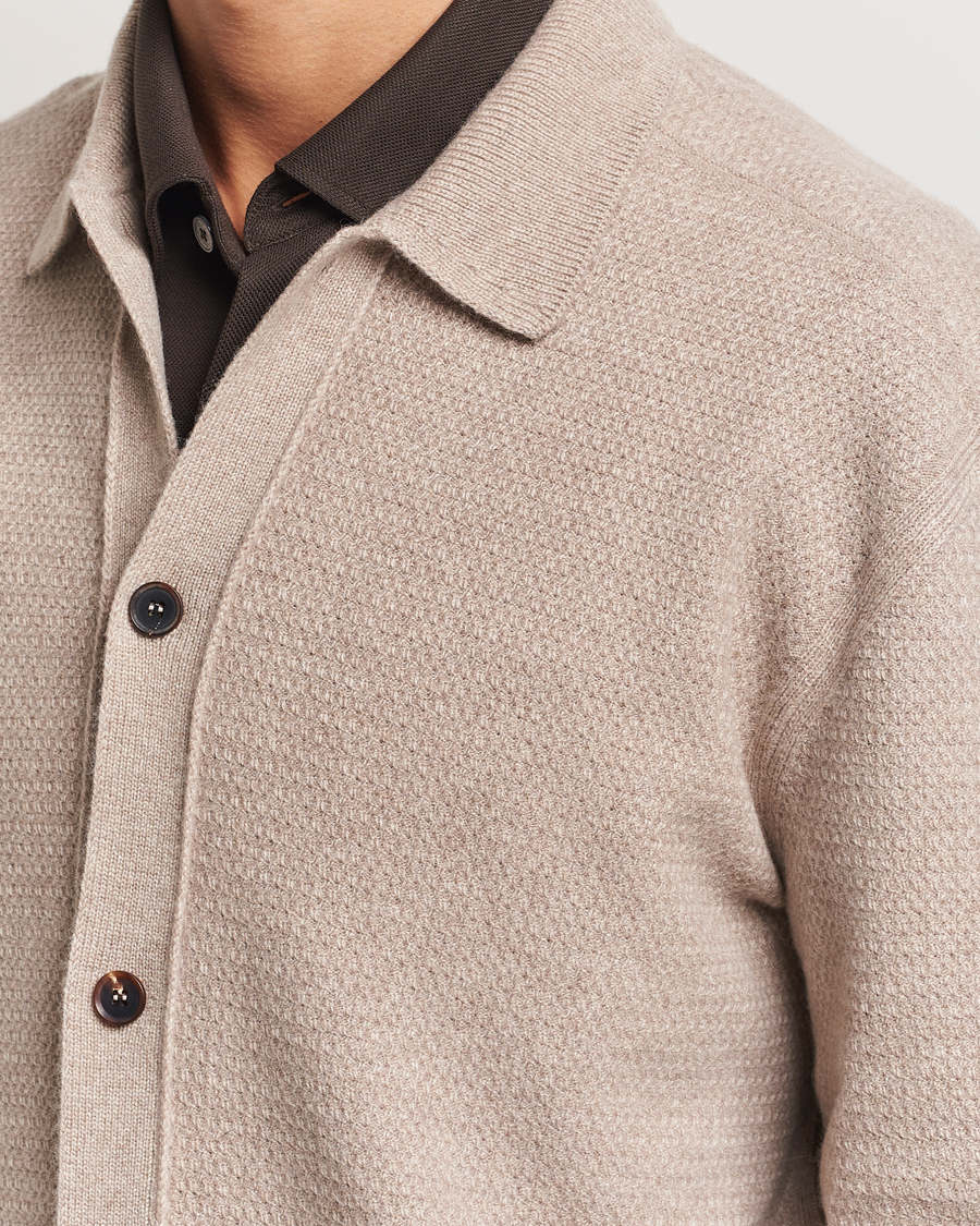 Homme | Pulls Et Tricots | Zegna | Oasi Cashmere Collared Cardigan Beige
