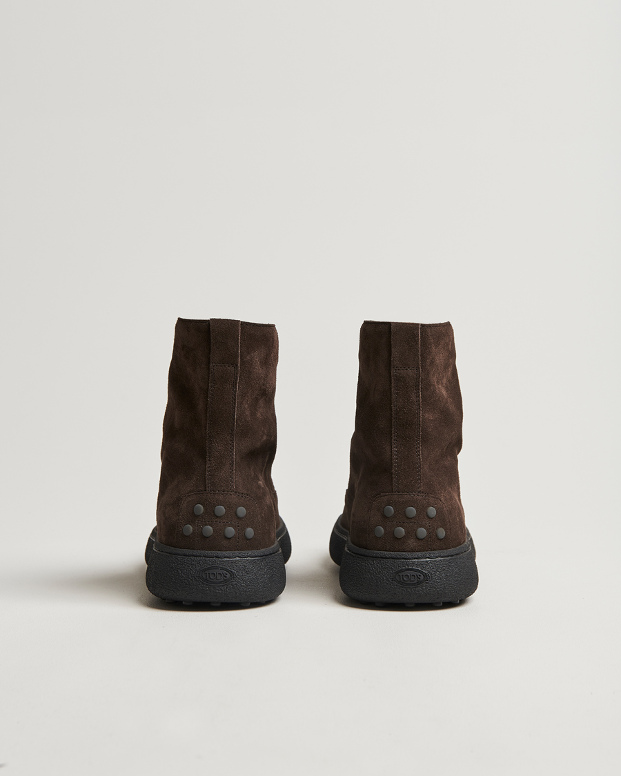 Heren | Tod's Gommino Winter Boots Dark Brown Suede | Tod's | Gommino Winter Boots Dark Brown Suede