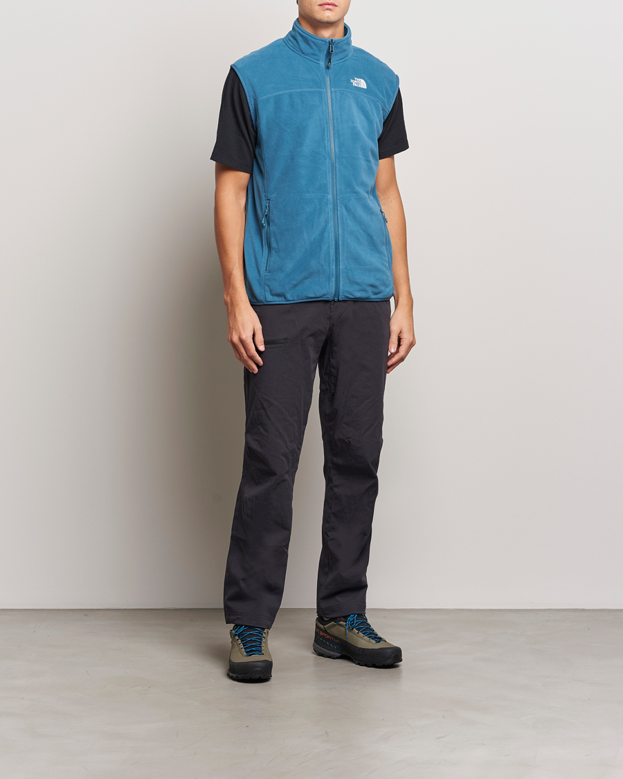 Homme | The North Face 100 Glacier Fleece Vest Midnight Petrol | The North Face | 100 Glacier Fleece Vest Midnight Petrol