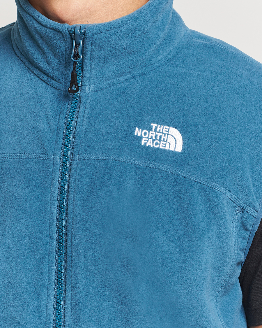 Homme | The North Face 100 Glacier Fleece Vest Midnight Petrol | The North Face | 100 Glacier Fleece Vest Midnight Petrol