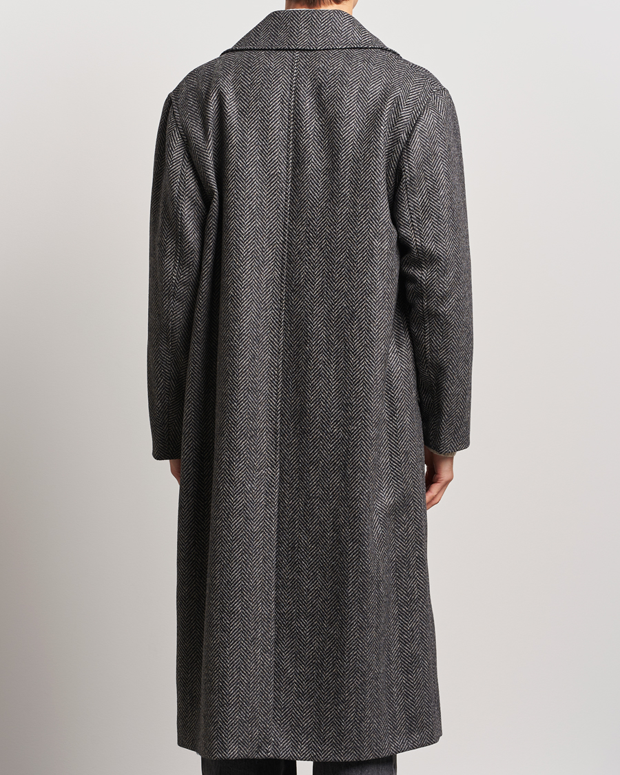Heren | Jassen | Sunflower | Herringbone Wool Coat Antracite