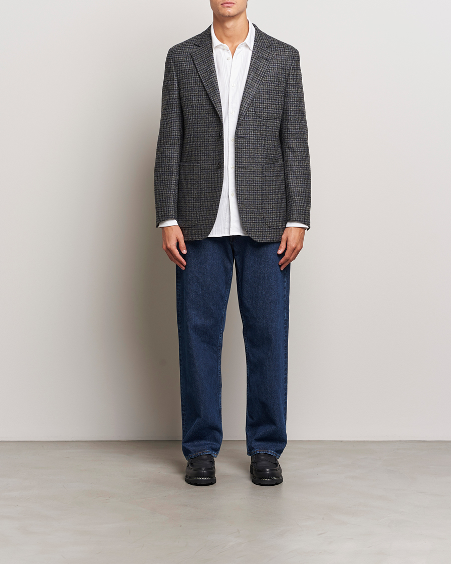 Heren | Blazers | Sunflower | Tweed Blazer Grey Check
