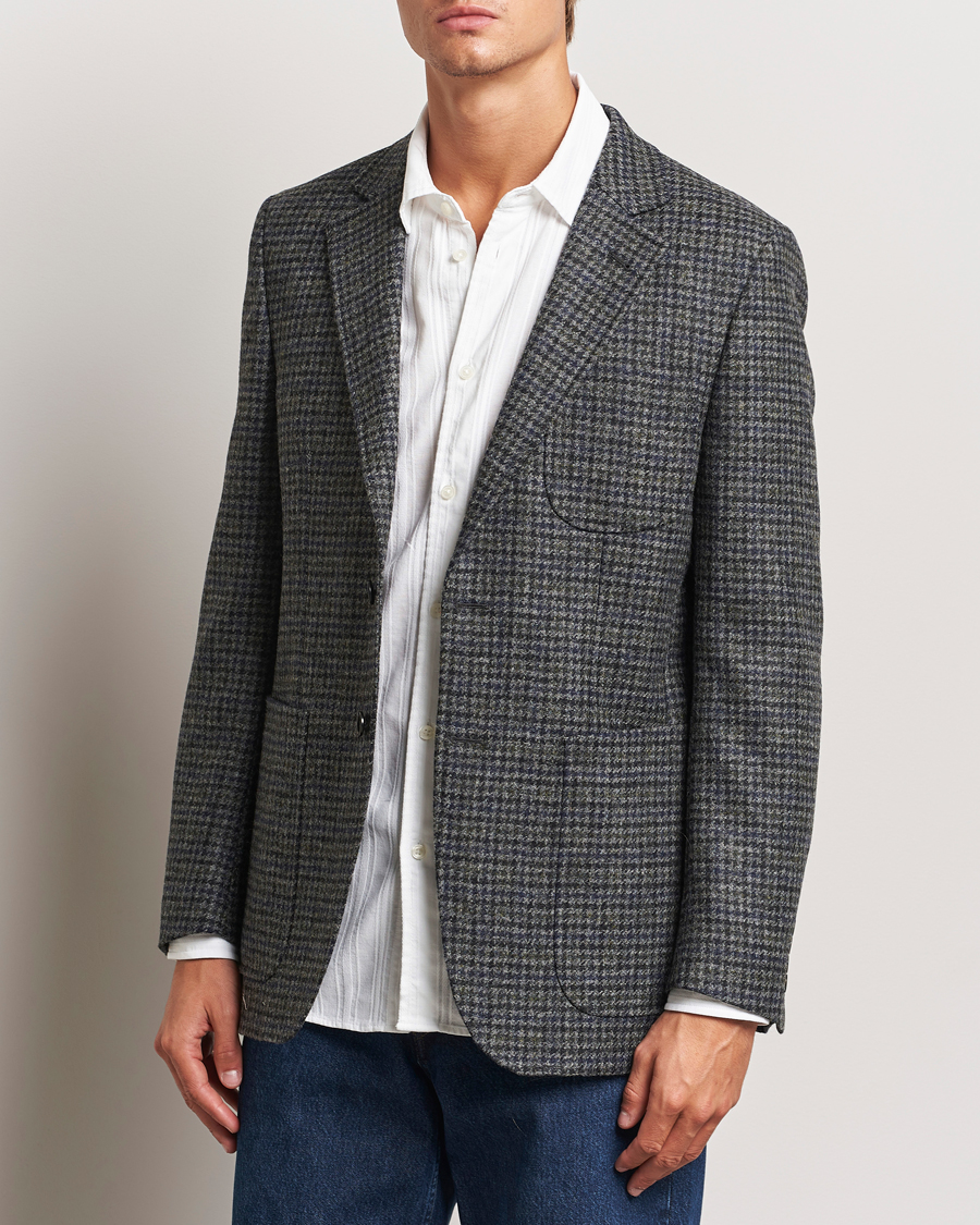 Heren | Blazers | Sunflower | Tweed Blazer Grey Check