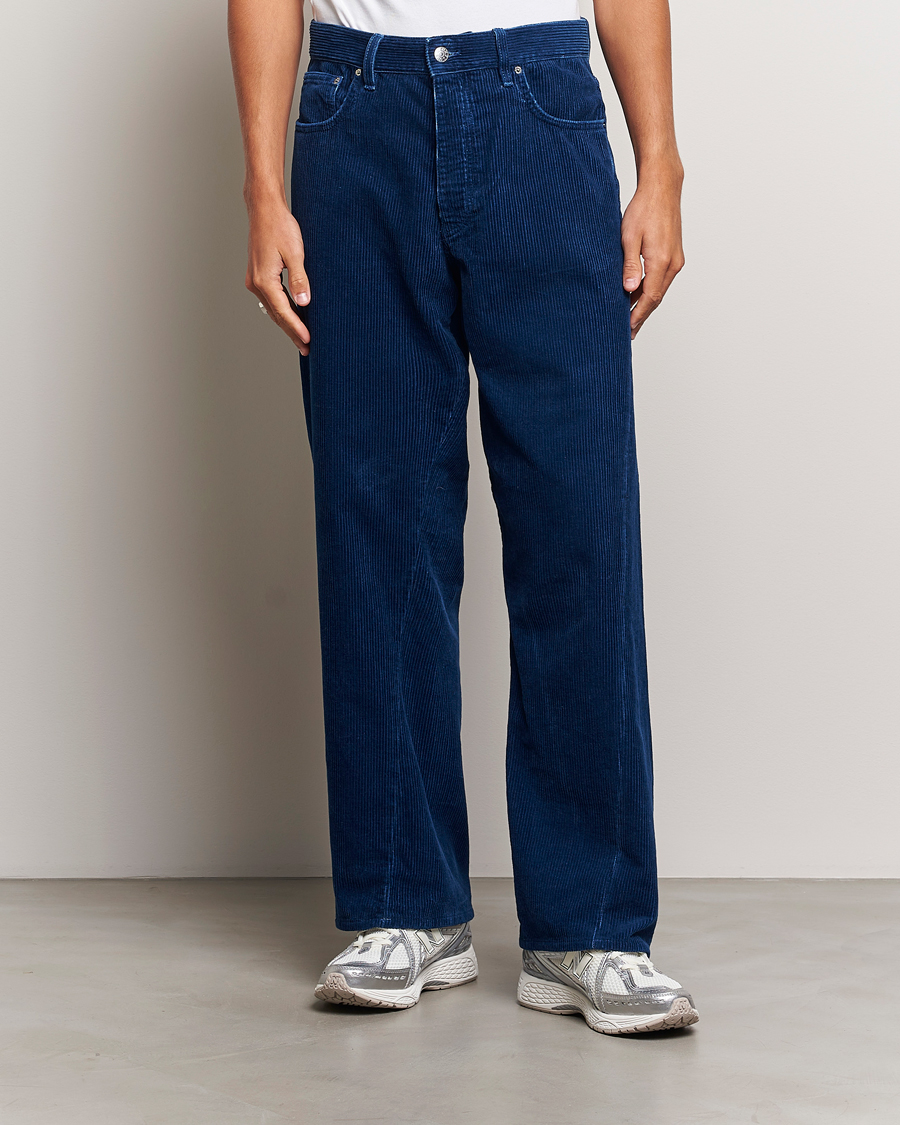 Heren | Broeken | Sunflower | Wide Twist Corduroy Pants Indigo