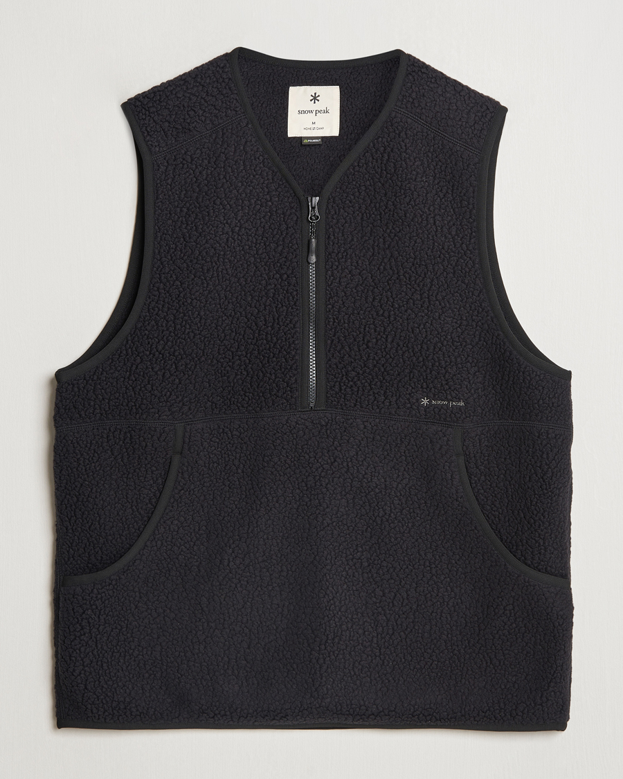 Homme | Snow Peak Thermal Boa Fleece Vest Black | Snow Peak | Thermal Boa Fleece Vest Black