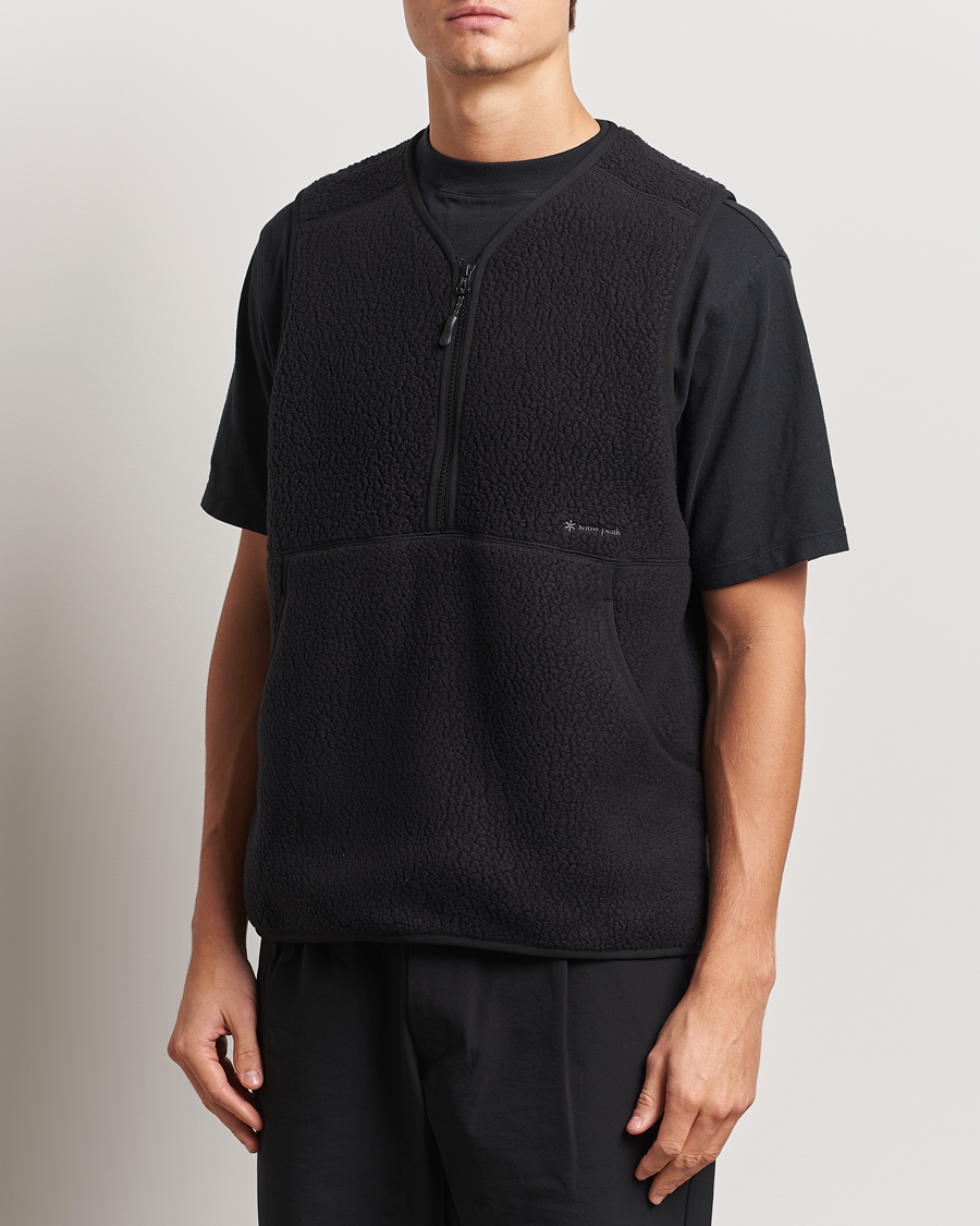 Homme | Snow Peak Thermal Boa Fleece Vest Black | Snow Peak | Thermal Boa Fleece Vest Black