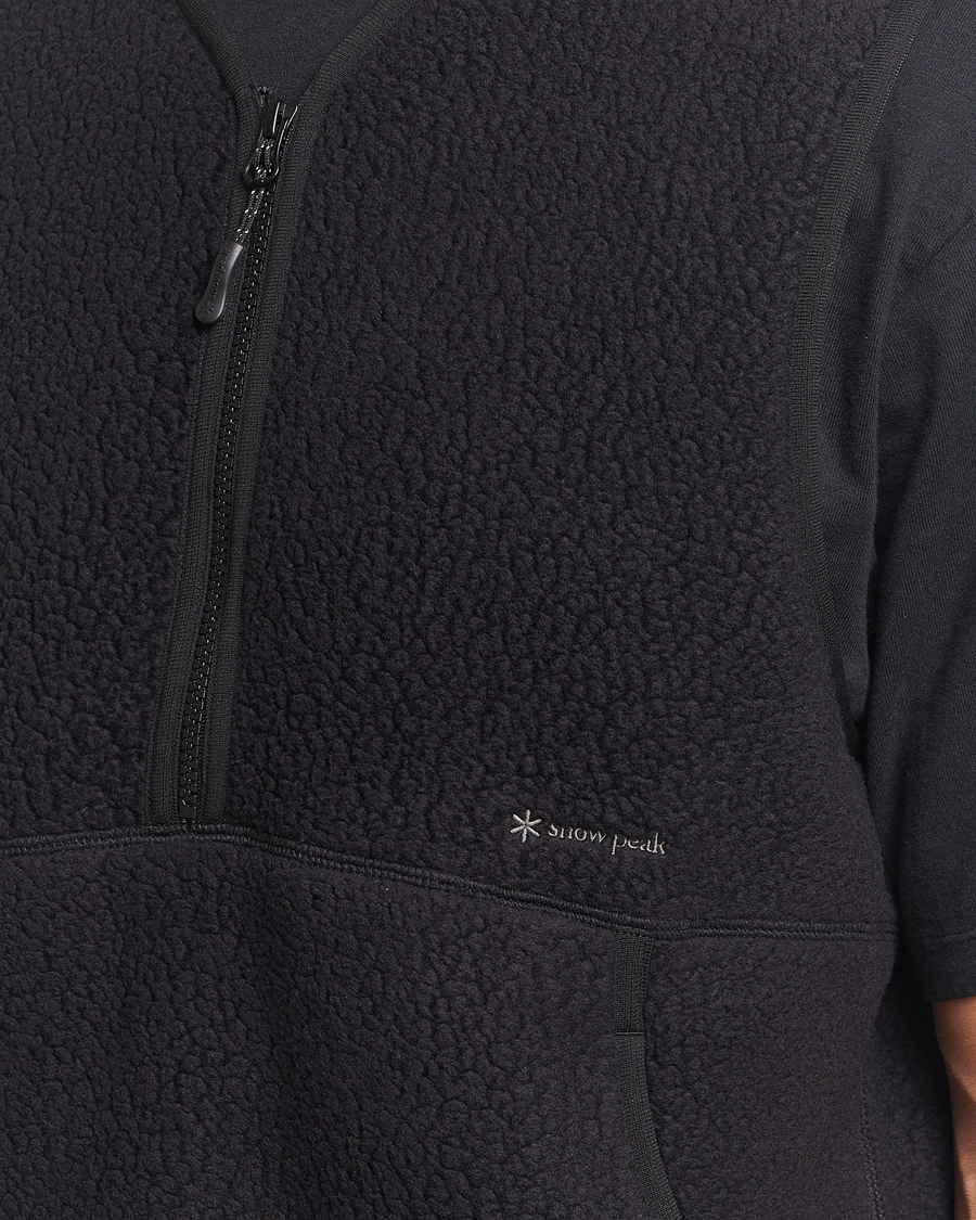 Homme | Snow Peak Thermal Boa Fleece Vest Black | Snow Peak | Thermal Boa Fleece Vest Black