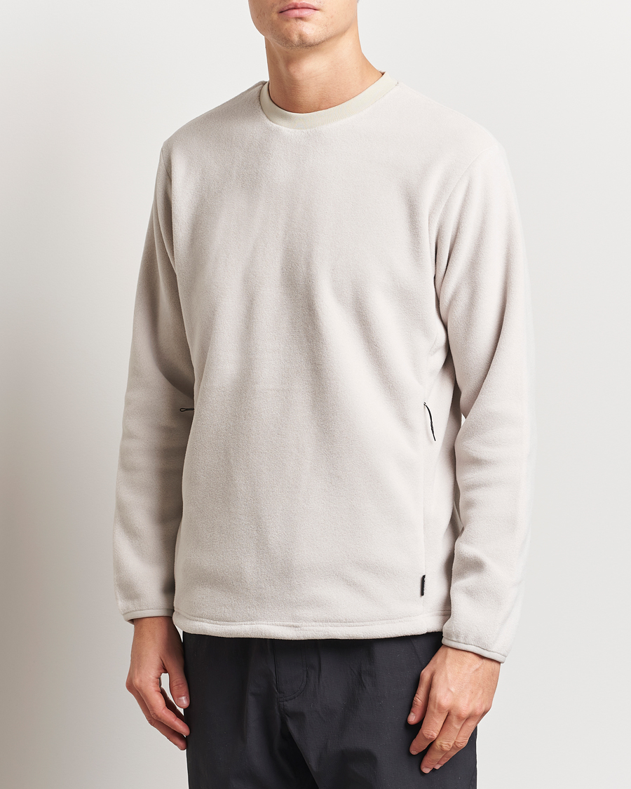 Heren | Truien | Snow Peak | Double Face Fleece Pullover Ivory