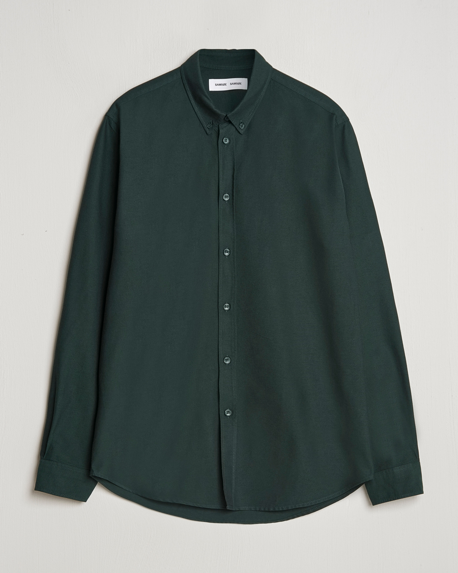 Homme | Chemises | Samsøe Samsøe | Saliam Oxford Shirt Darkest Spruce