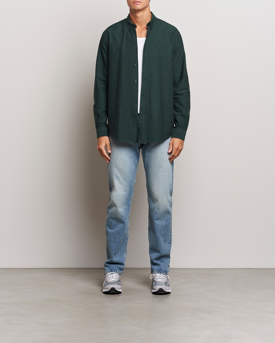 Homme | Chemises | Samsøe Samsøe | Saliam Oxford Shirt Darkest Spruce