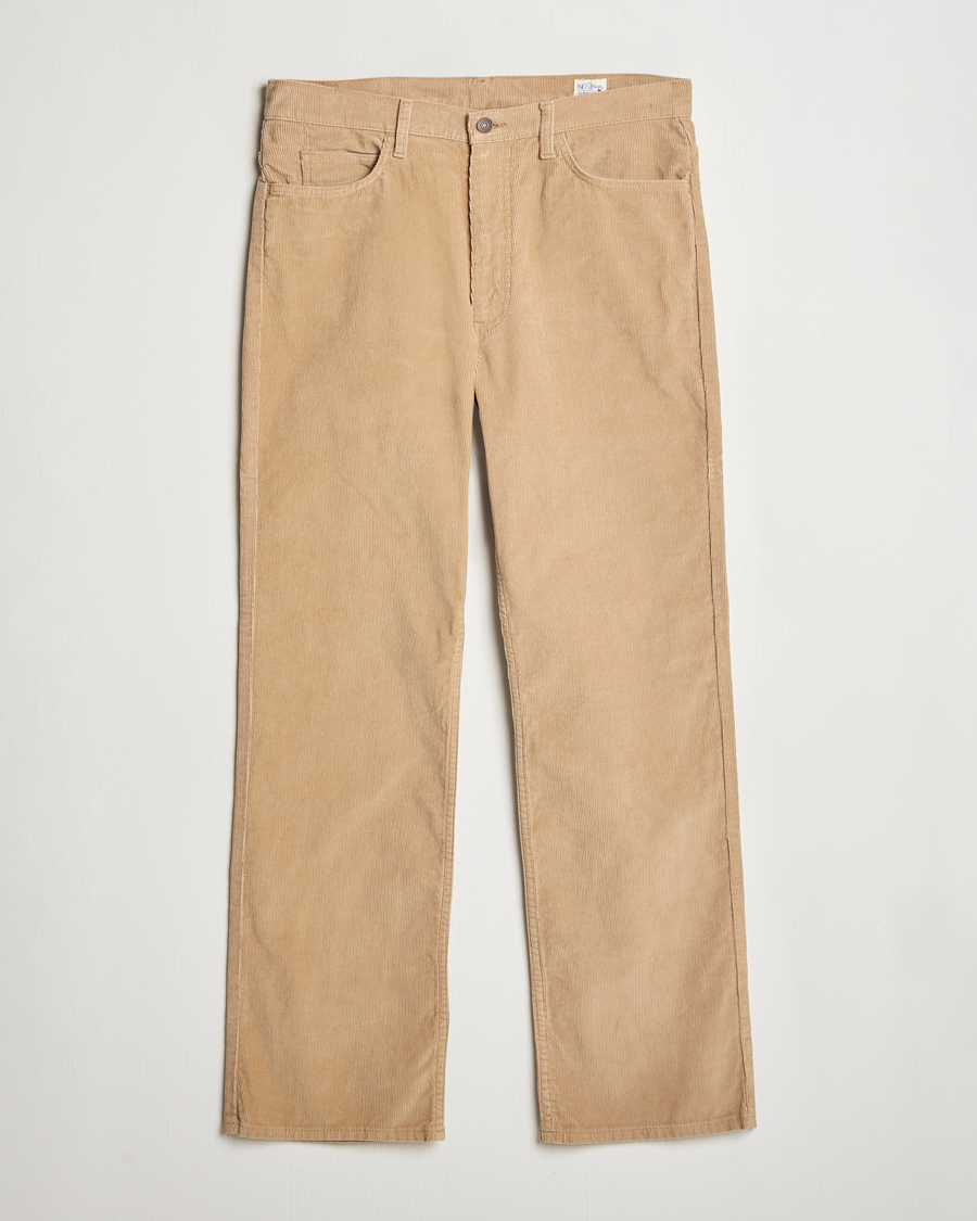 Heren | Broeken | orSlow | Shoe Cut Corduroy Pants Beige