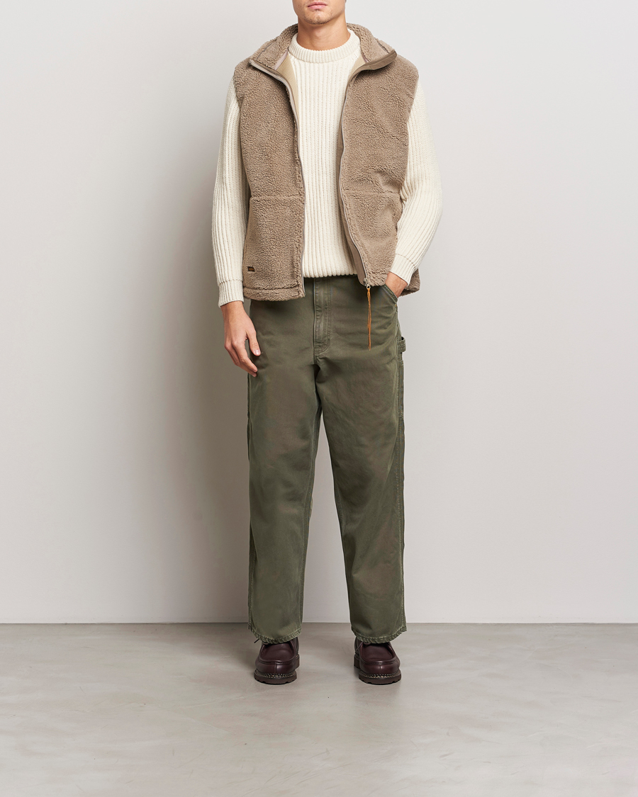 Heren | Broeken | orSlow | Dad Fit Painter Pants Army Green