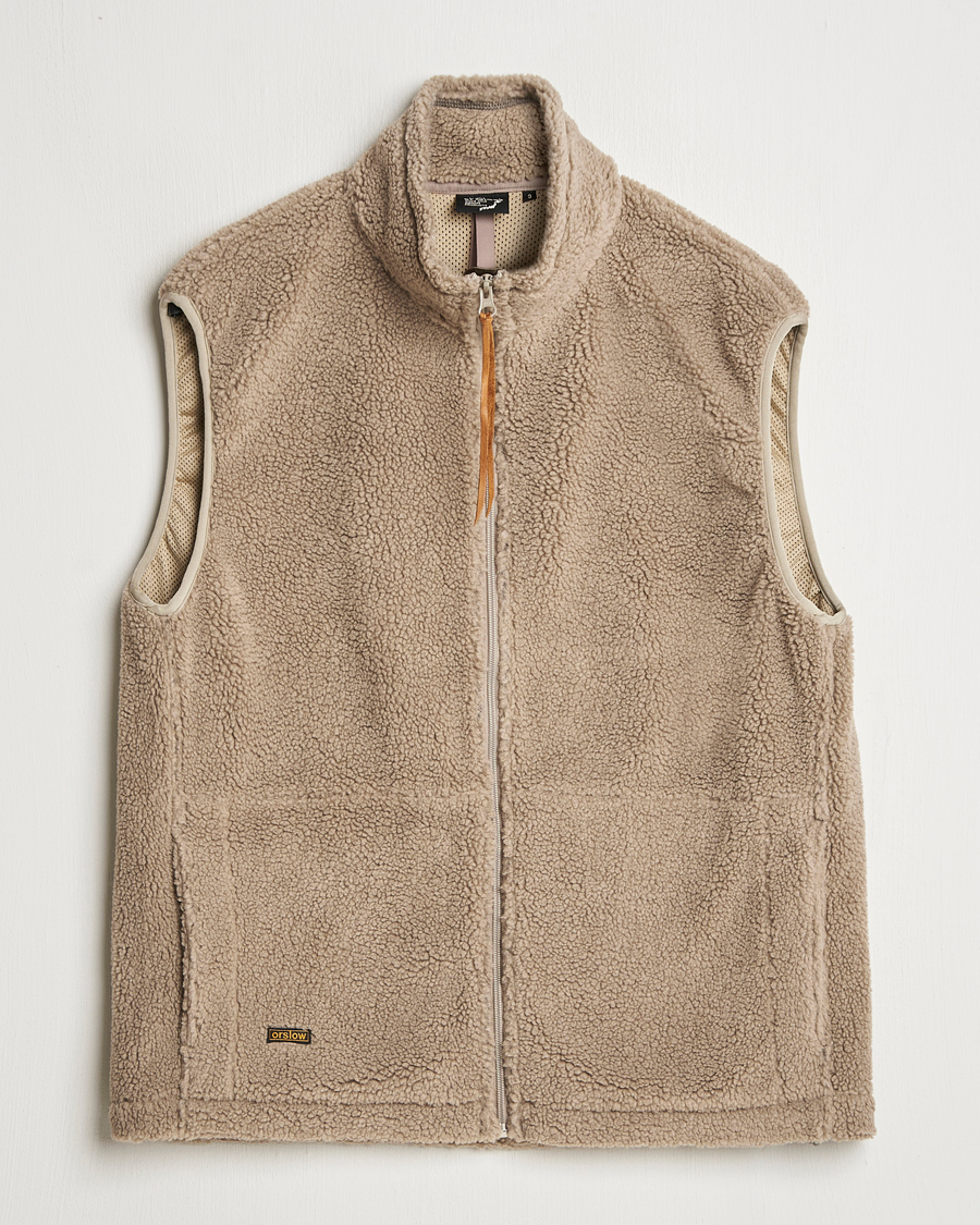 Heren | Jassen | orSlow | Boa Fleece Vest Graige