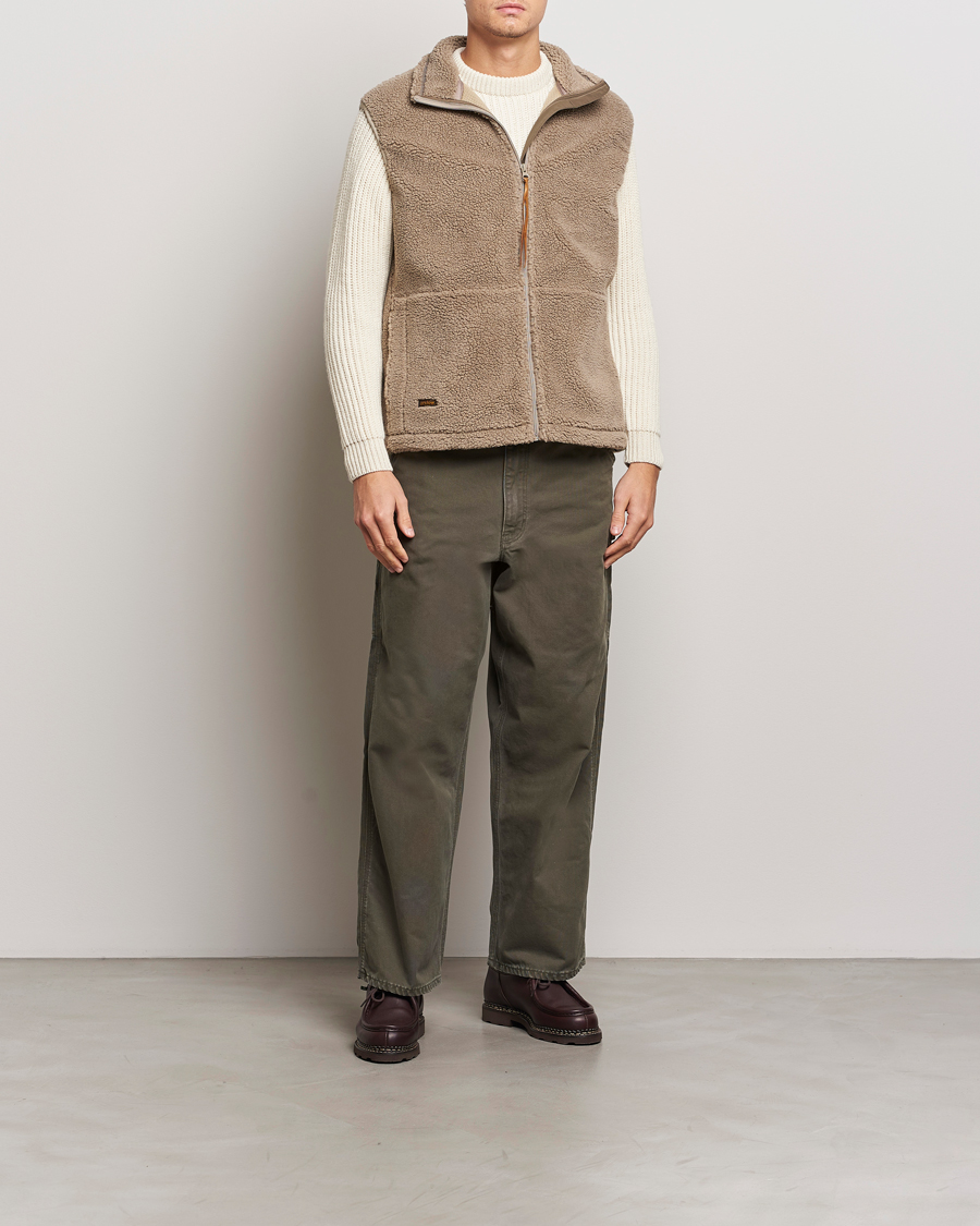 Heren | Jassen | orSlow | Boa Fleece Vest Graige