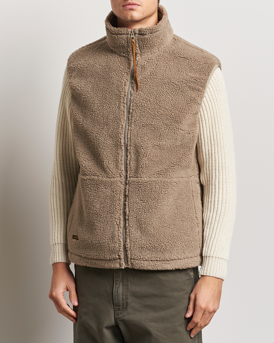 Heren | Jassen | orSlow | Boa Fleece Vest Graige